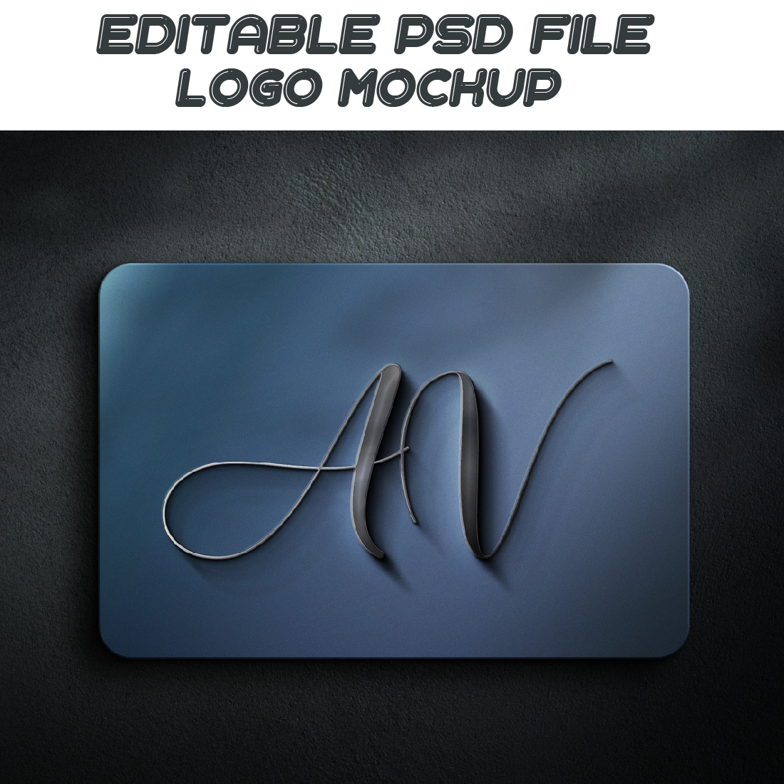 3D Logo Mockup design cover image.