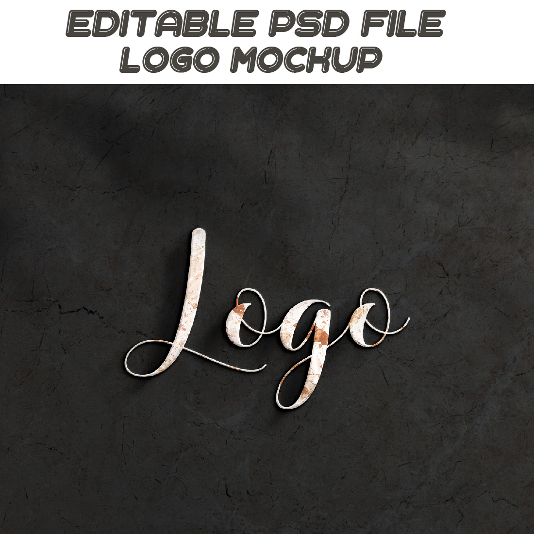 3D Logo Mockup design cover image.