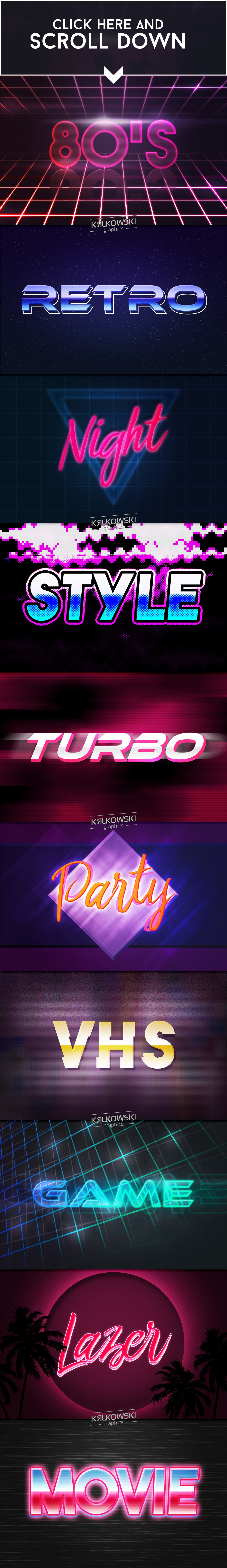 80's Retro Text Effect Mockuppreview image.