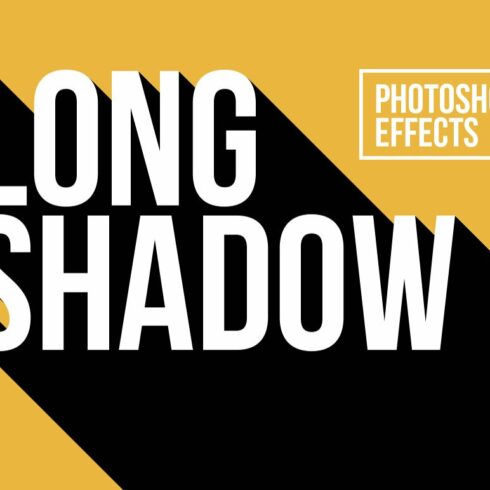 Long Shadow Photoshop Effectscover image.