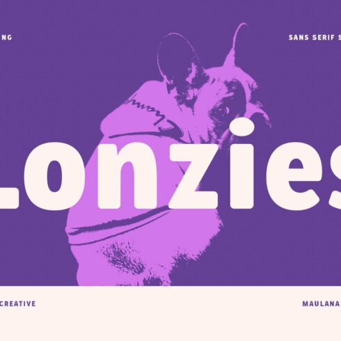 Lonzies Display Sans Serif Soft Bold cover image.