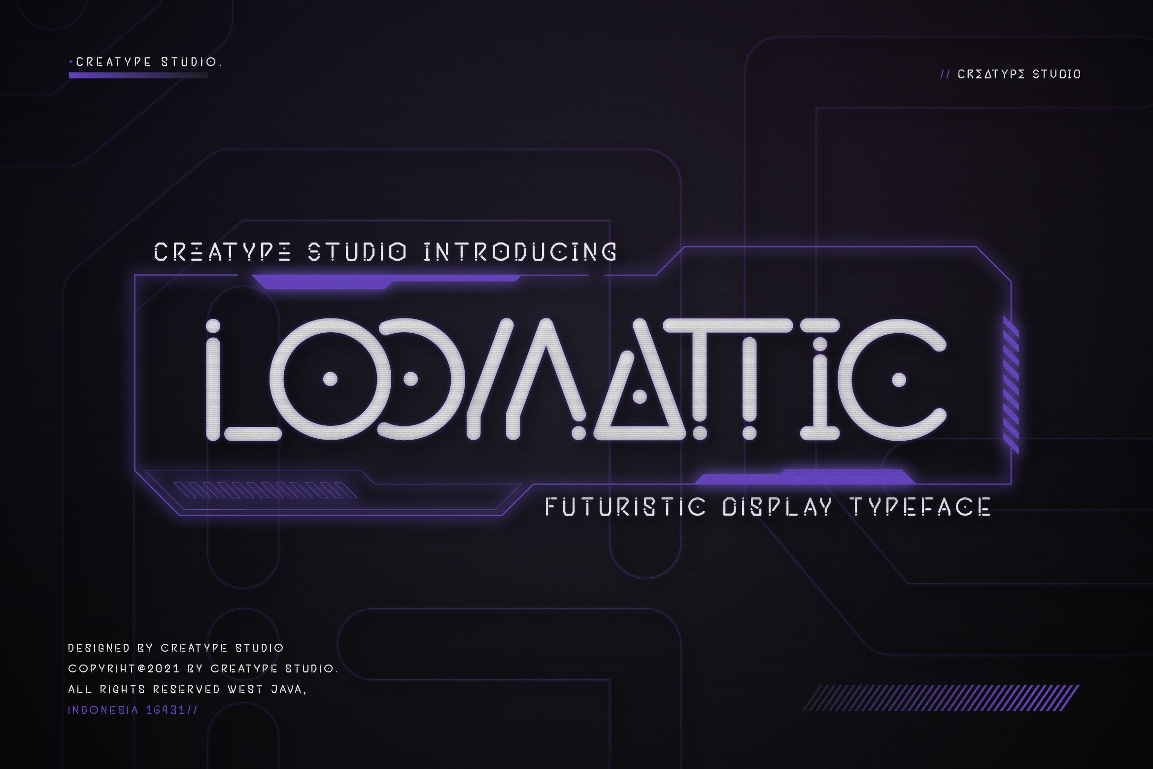Loomattic Futuristic Business Font cover image.