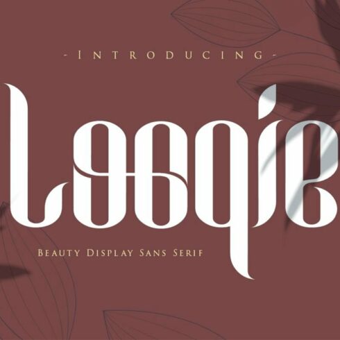 Looqie | Beauty Display Font cover image.