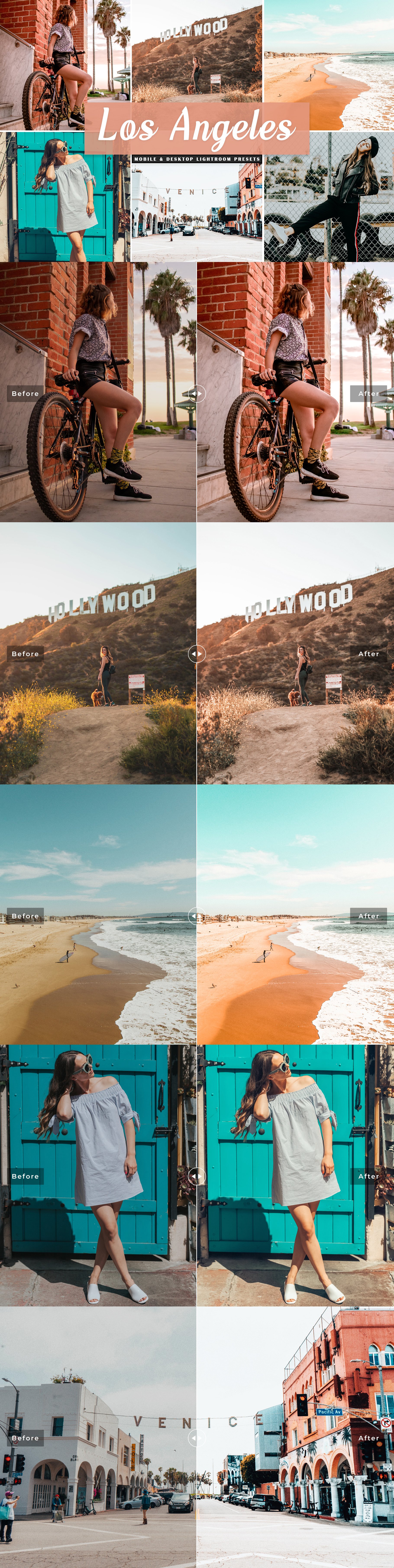 Los Angeles Lightroom Presets Packcover image.