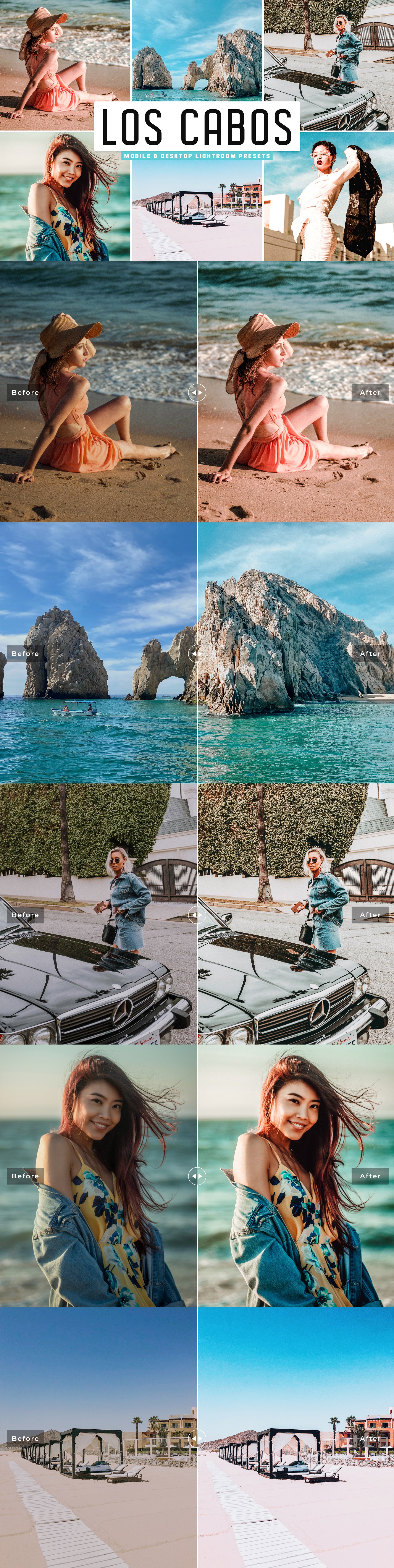 Los Cabos Lightroom Presets Packcover image.