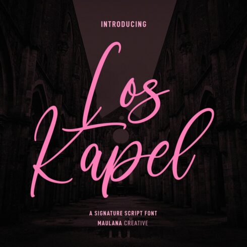 Los Kapel Script Font cover image.