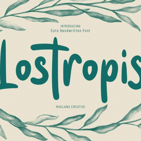 Lostropis Handwritten Brush Font cover image.