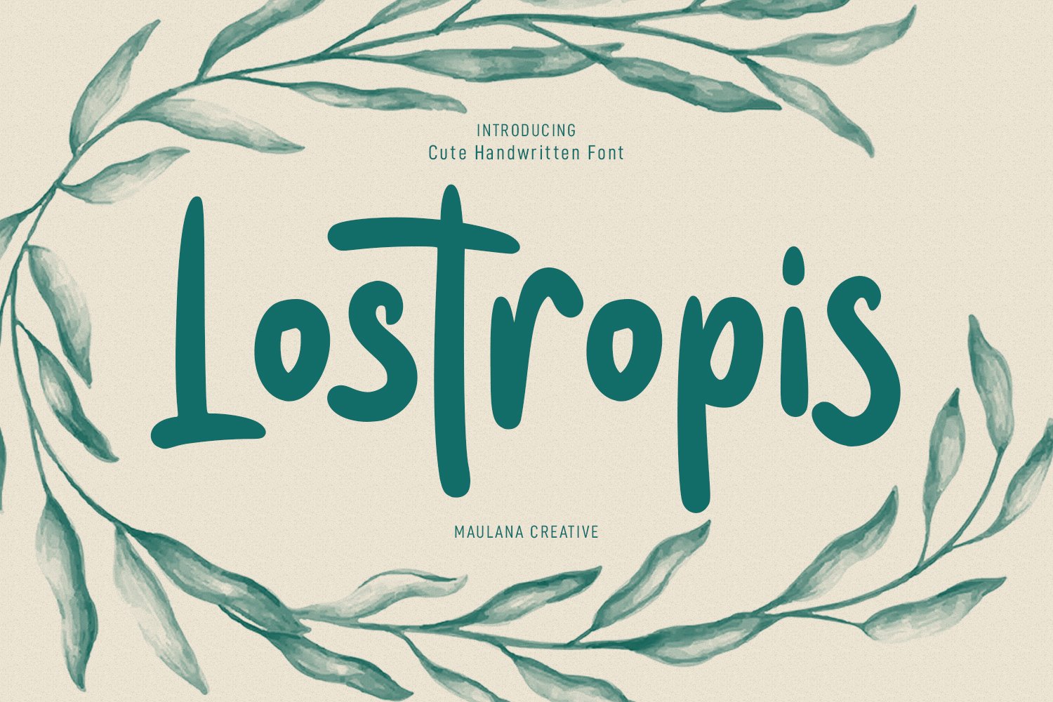 Lostropis Handwritten Brush Font cover image.