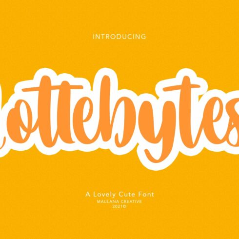 Lottebytes Lovely Cute Font cover image.