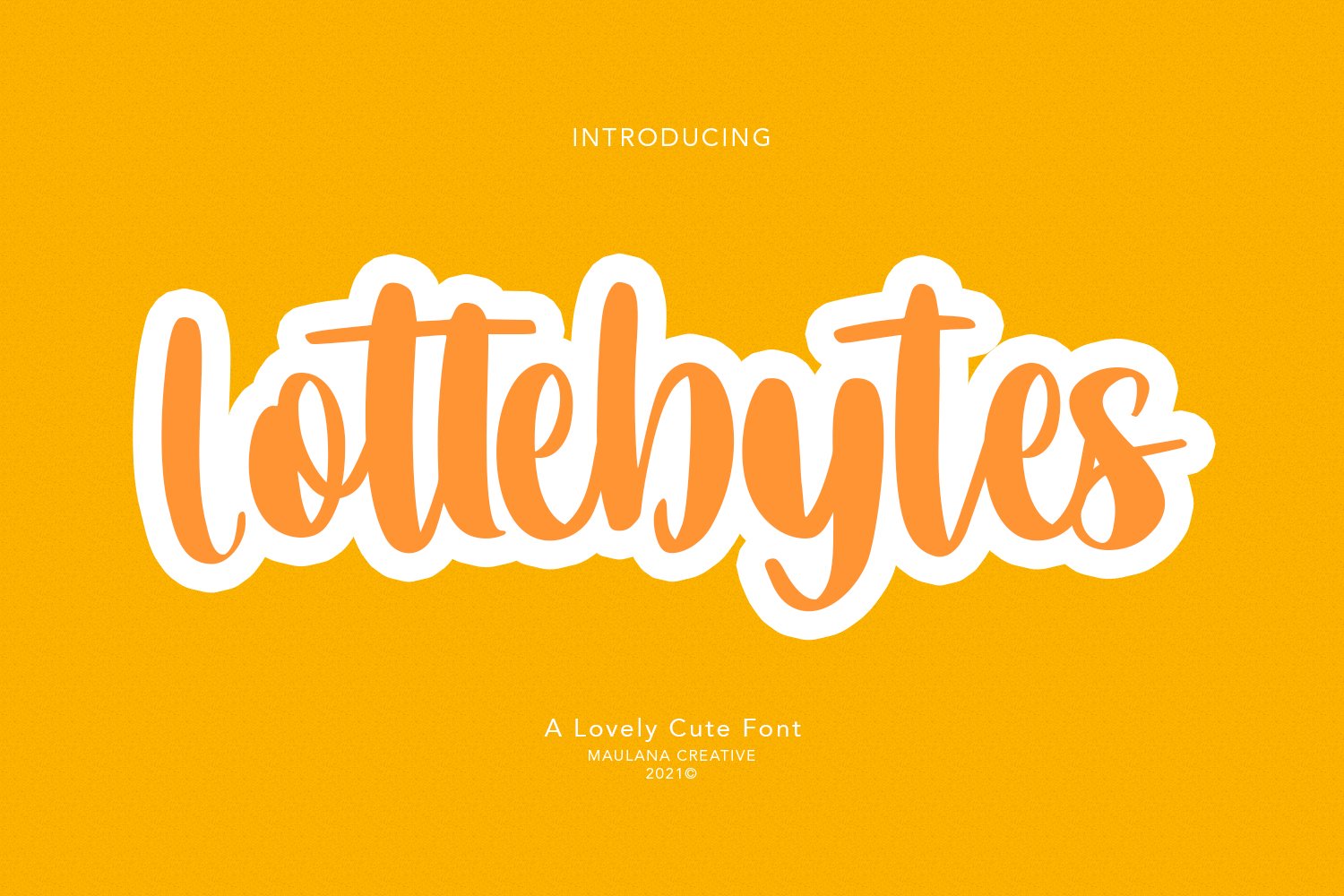 Lottebytes Lovely Cute Font cover image.