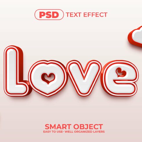 Love 3d Editable Text Effect Stylecover image.