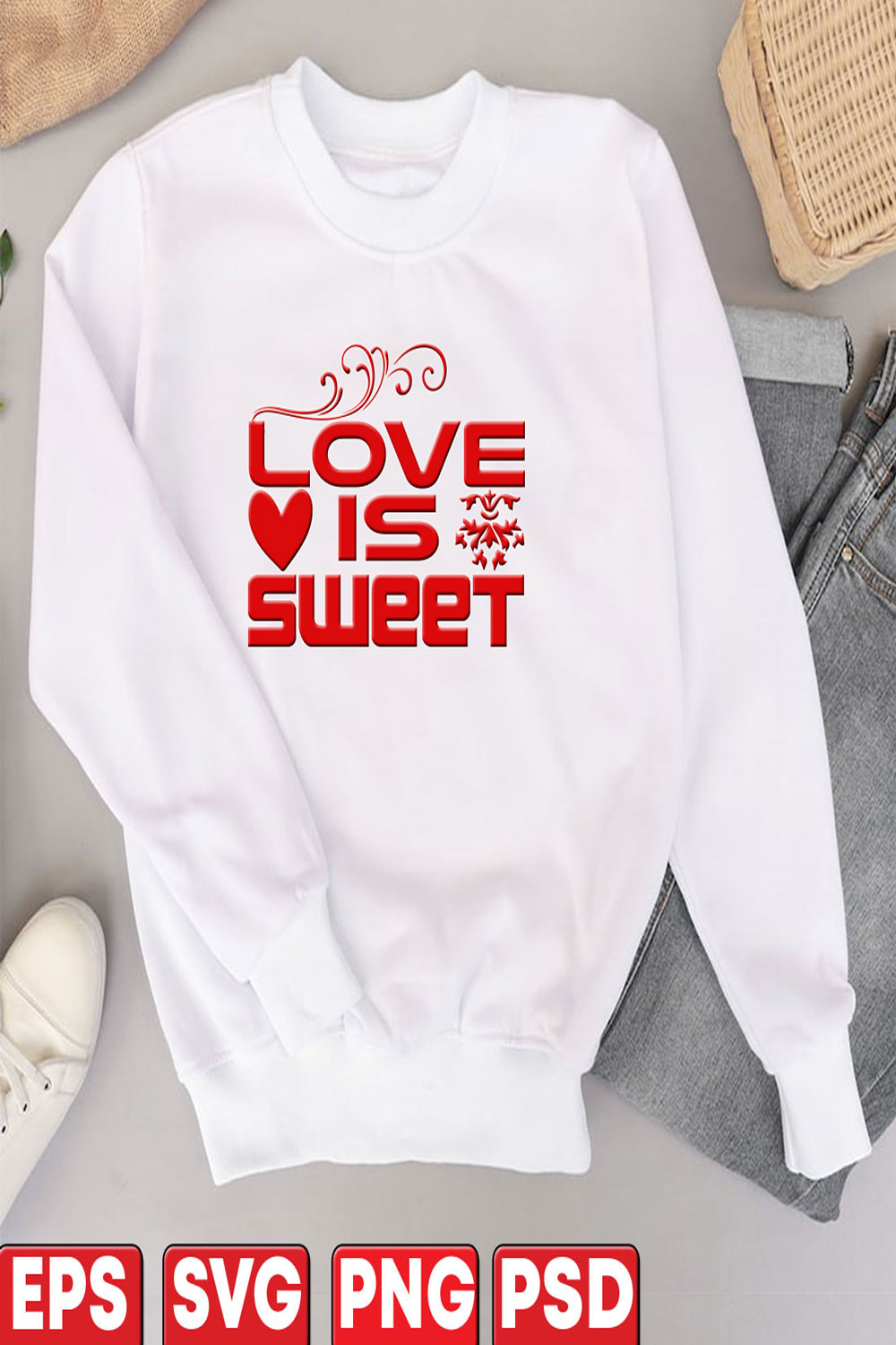 Love is Sweet pinterest preview image.