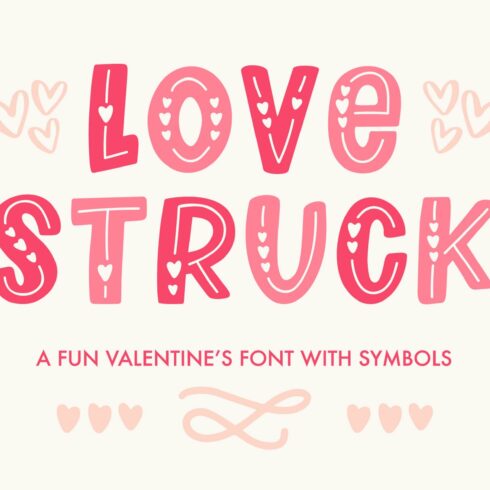Love Struck, Valentine's Font cover image.