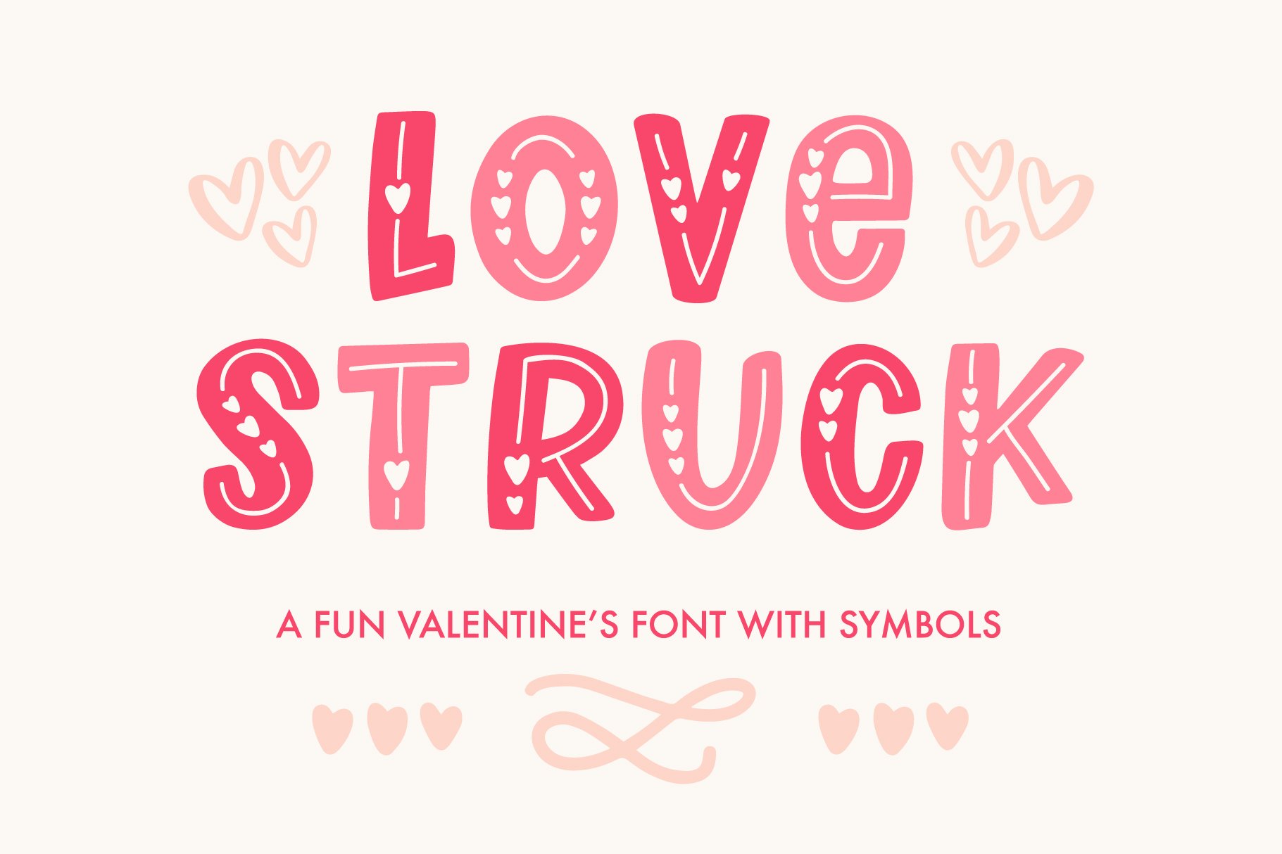 Love Struck, Valentine's Font cover image.