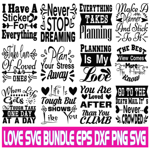 LOVE SVG BUNDLE cover image.