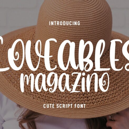 Loveables Magazino Cute Script Font cover image.