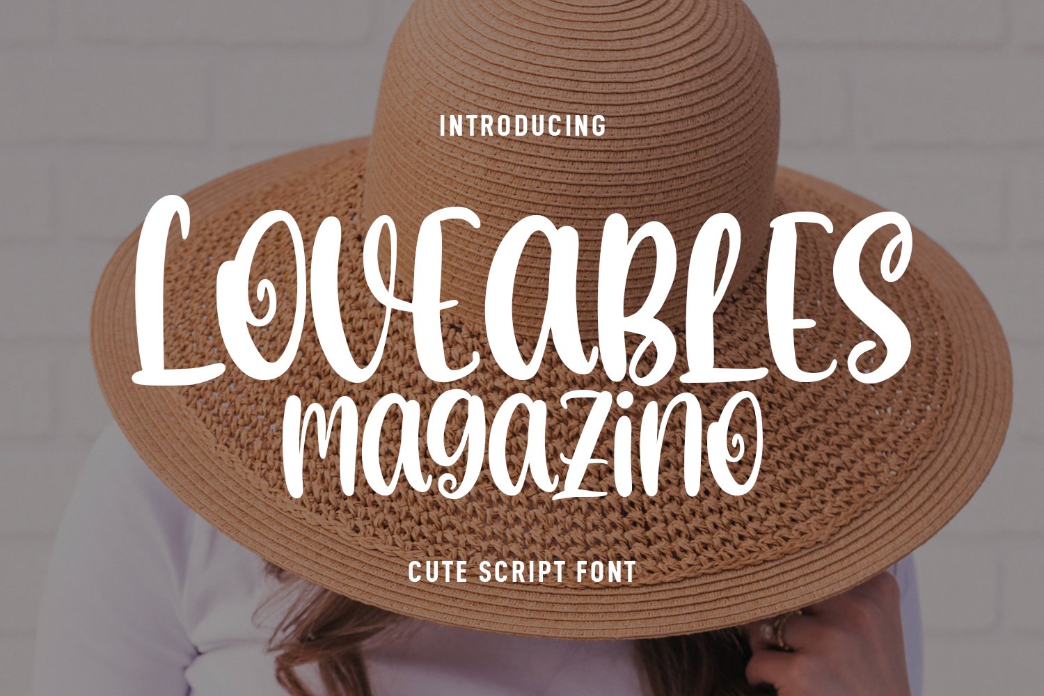 Loveables Magazino Cute Script Font cover image.