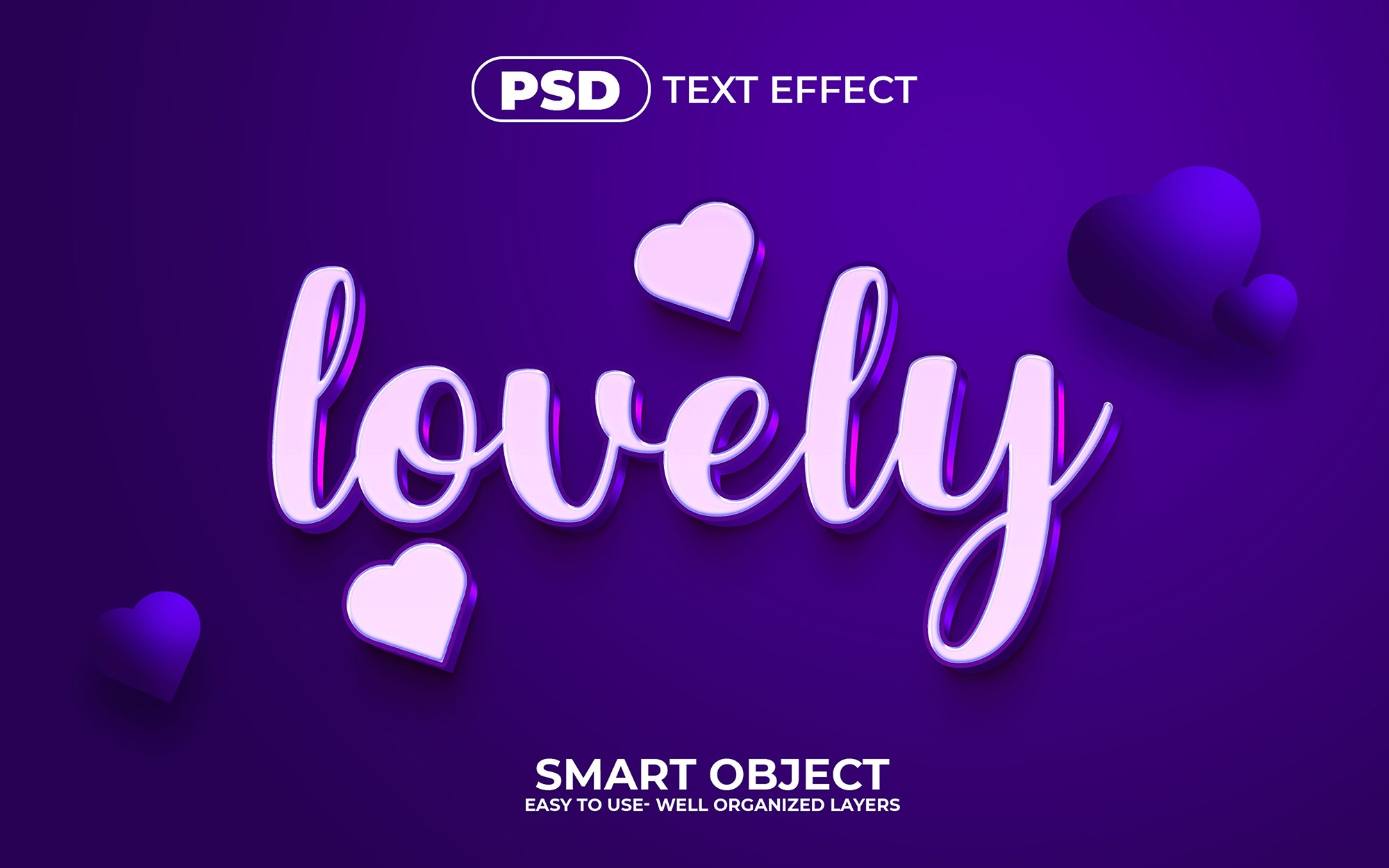 Lovely 3d Editable Text Effect Stylecover image.