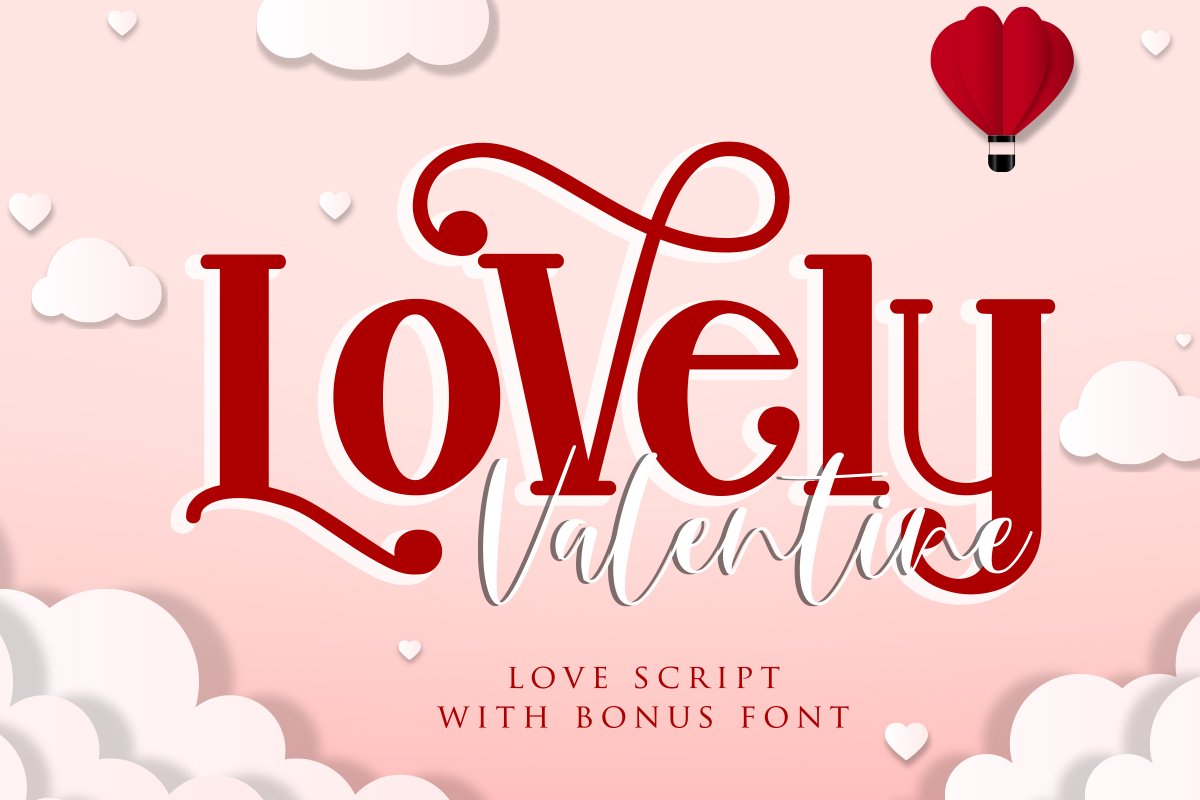 Lovely Valentine | Love Script Font cover image.