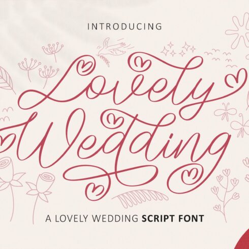 Lovely Wedding - Wedding Script Font cover image.