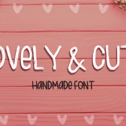 Lovely & Cute - 3 Handmade fonts! cover image.