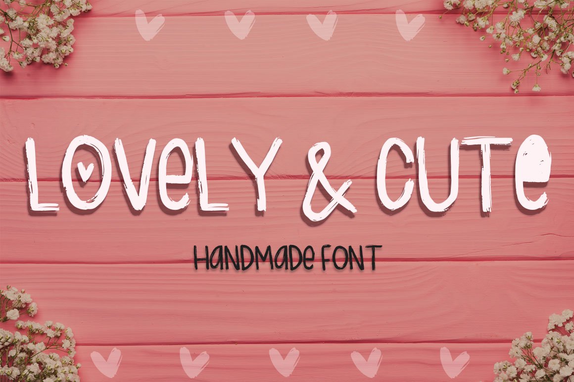 Lovely & Cute - 3 Handmade fonts! cover image.
