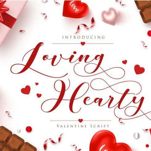 Loving Hearty | Valentine Script cover image.