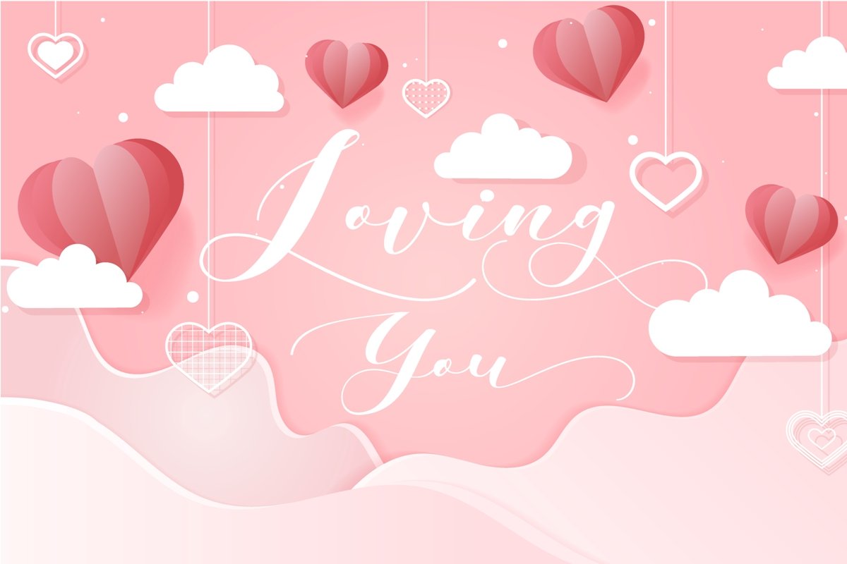 Loving Hearty | Valentine Script preview image.