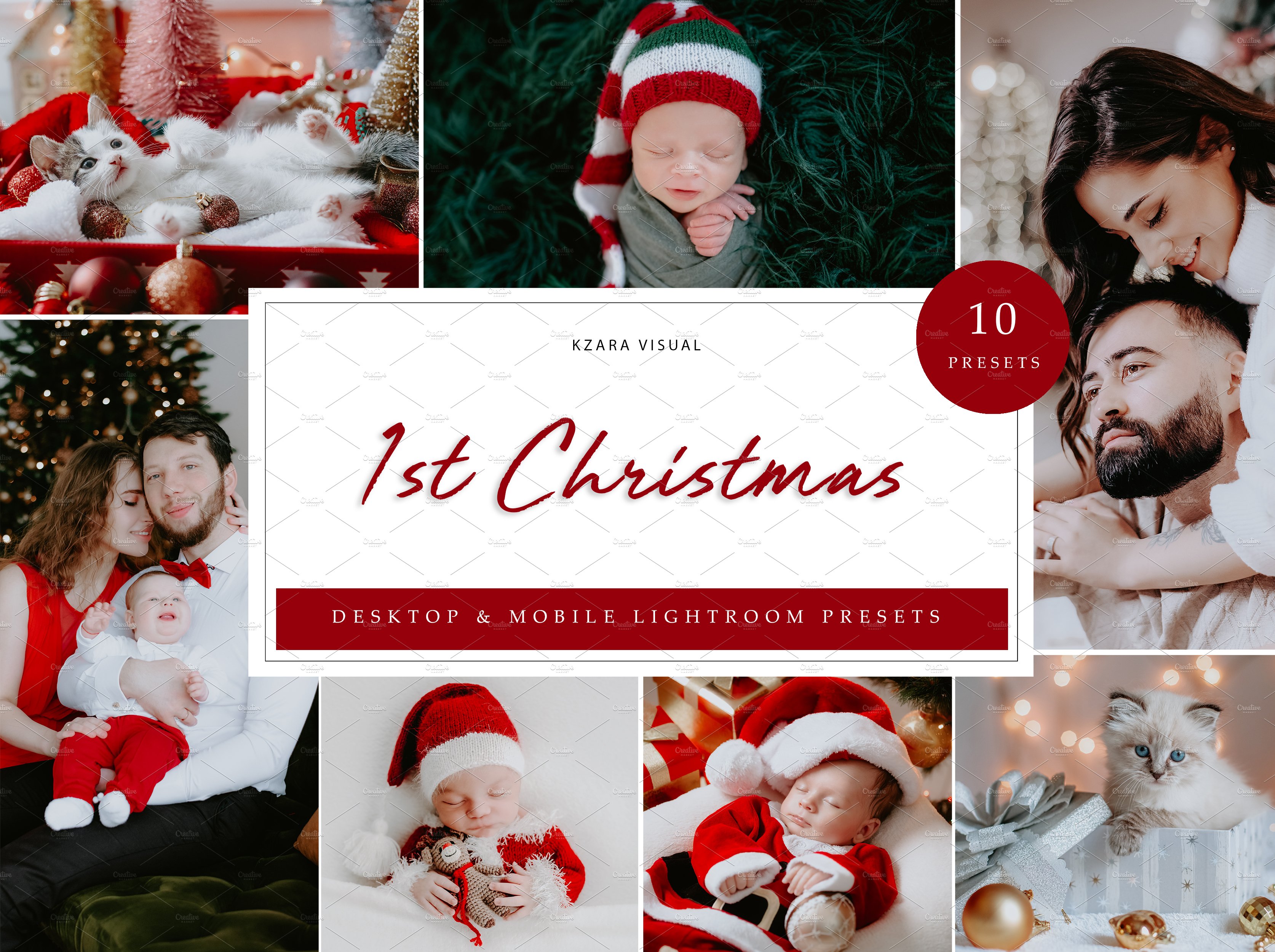 10xFirst Christmas Lightroom Presetcover image.