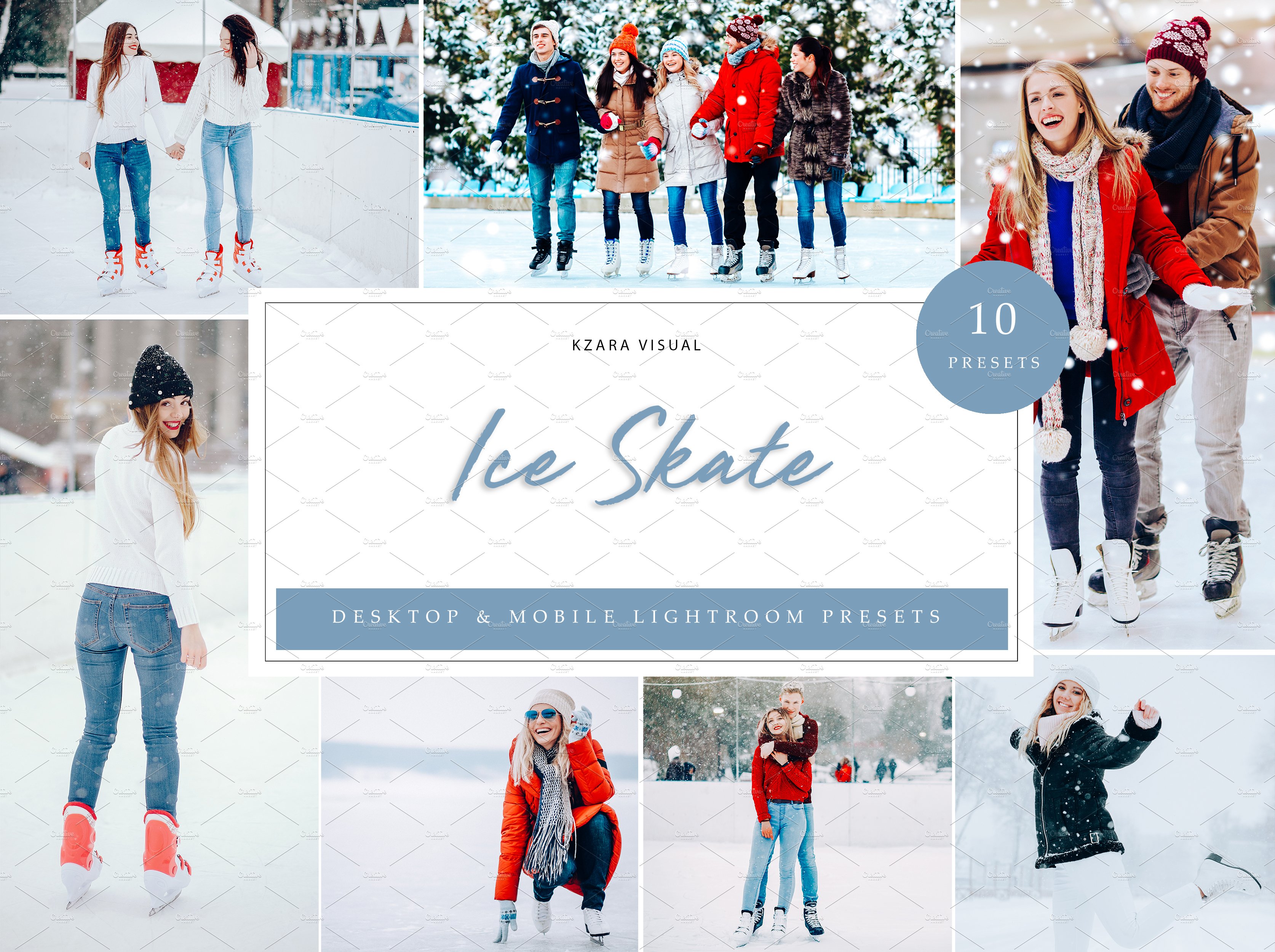 10 x Ice Skate Lightroom Presetscover image.