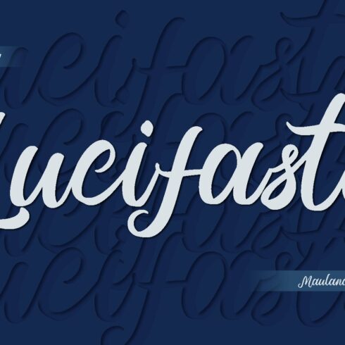 Lucifasta Script Font cover image.