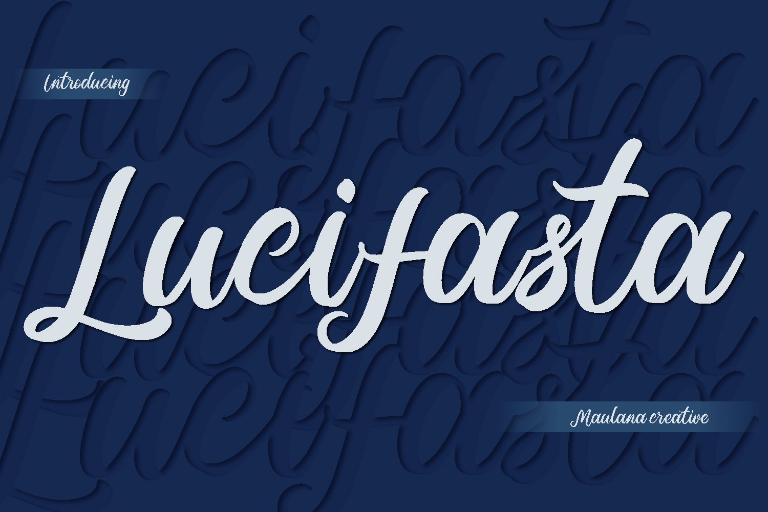 Lucifasta Script Font cover image.