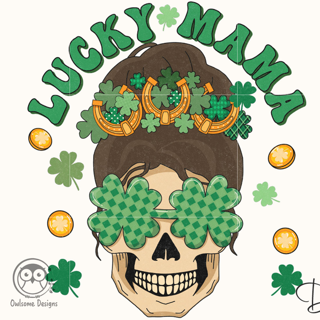 One Lucky Mama - St Patricks Day Mom - Posters and Art Prints