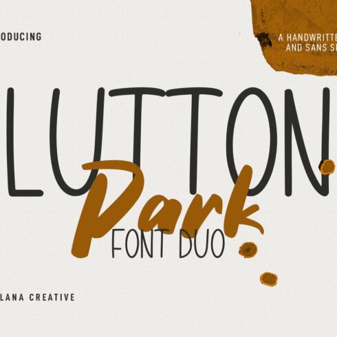 Lutton Park Script Sans Font Duo cover image.