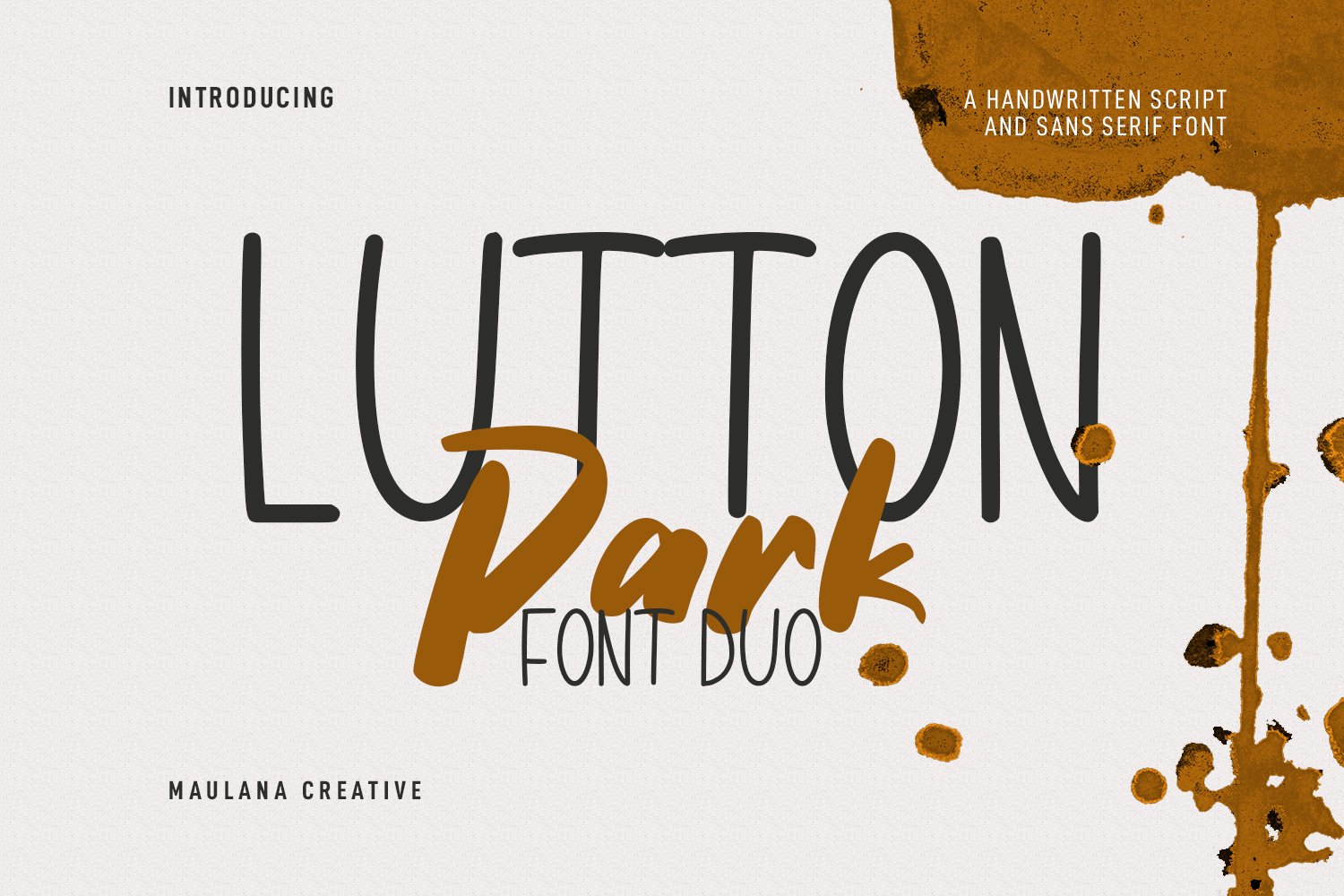 Lutton Park Script Sans Font Duo cover image.