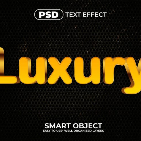 Luxury 3d Editable Text Effect Stylecover image.