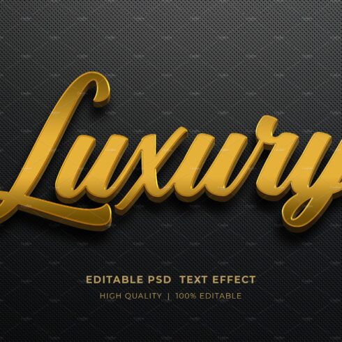 Luxury Editable 3d Text Style Effectcover image.