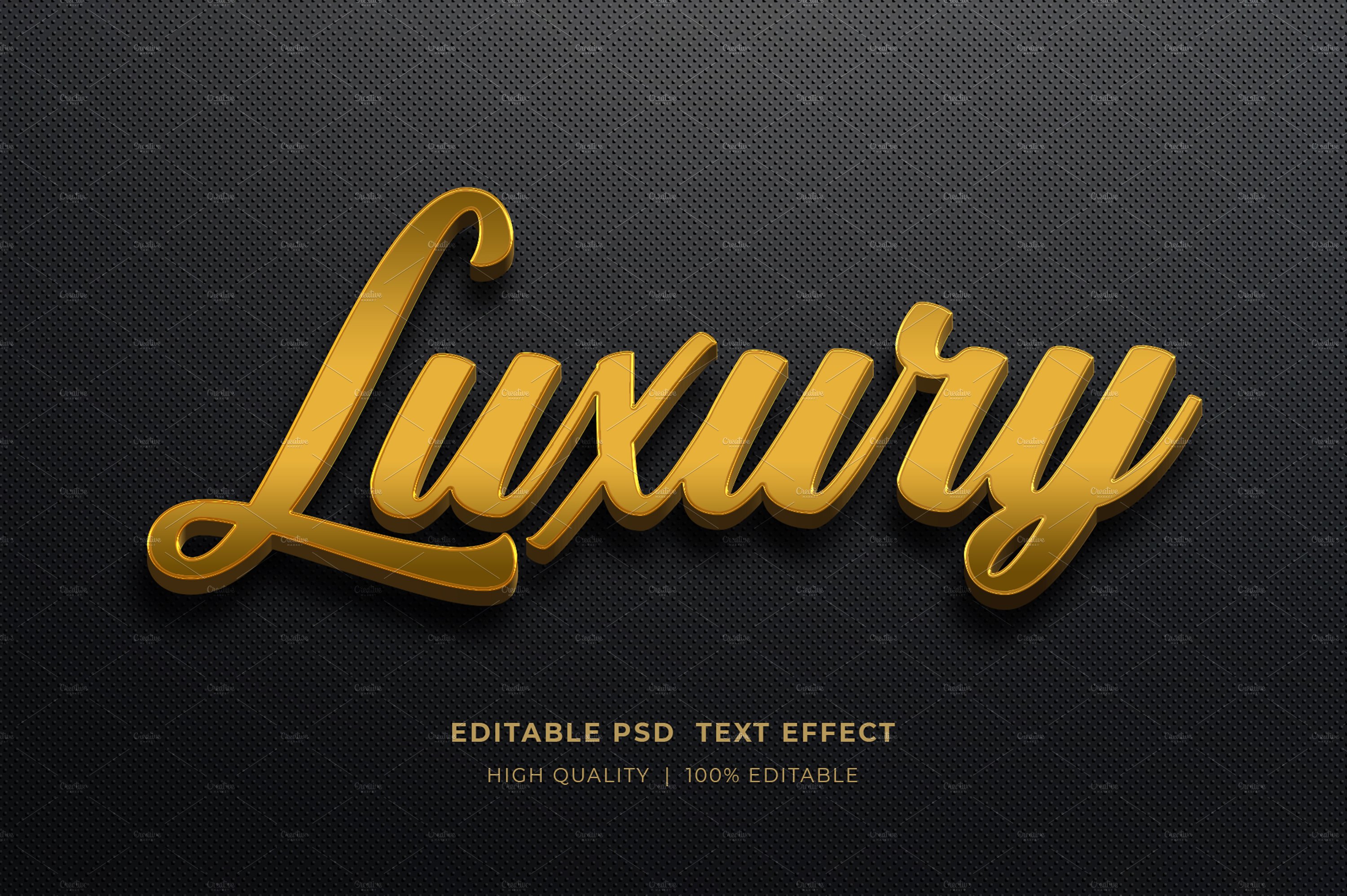 Luxury Editable 3d Text Style Effectcover image.