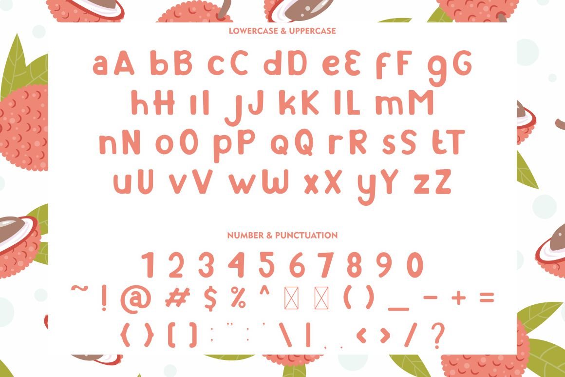 lychee farmland playful sans serif font 281129 148