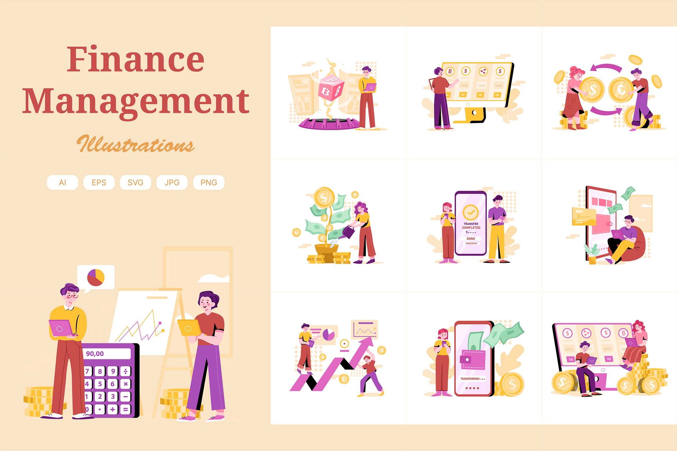 M334_Finance Management Illustration cover image.