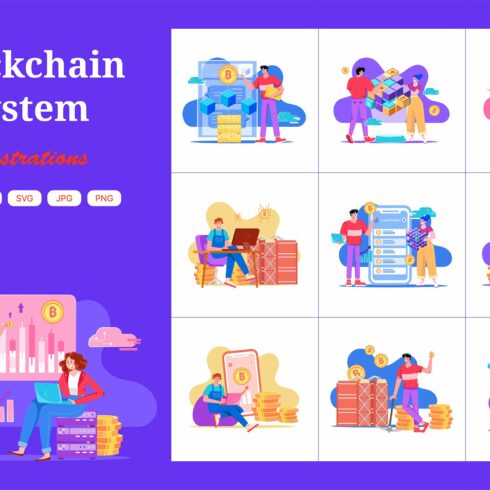 M503_Blockchain System Illustration cover image.