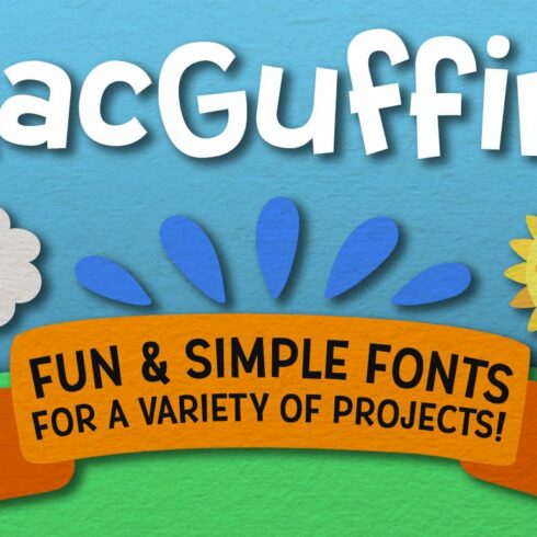 MacGuffin fun font set cover image.