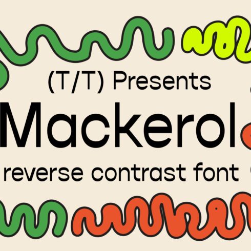 Reverse Contrast font: Mackerel cover image.