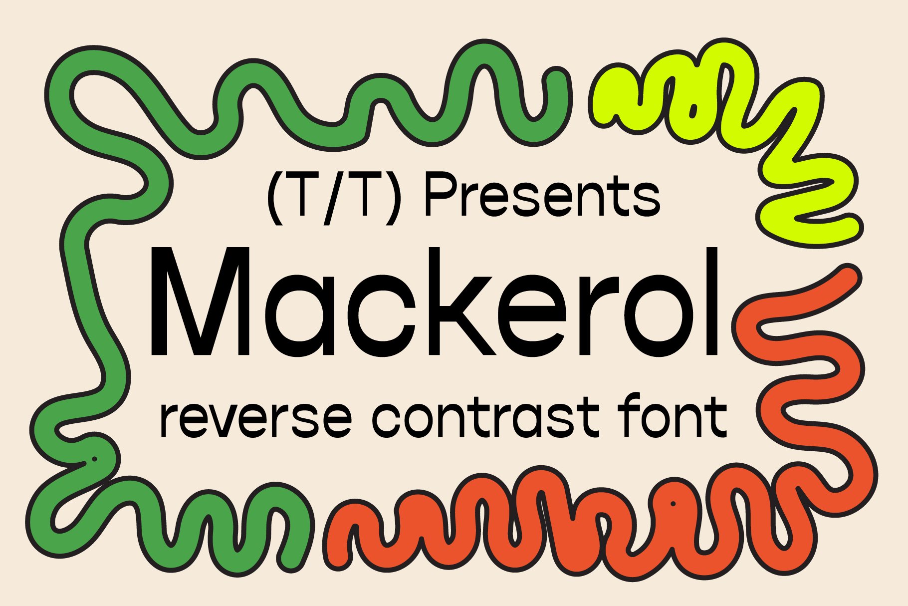 Reverse Contrast font: Mackerel cover image.