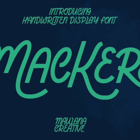 Mackers Handwritten Display Font cover image.