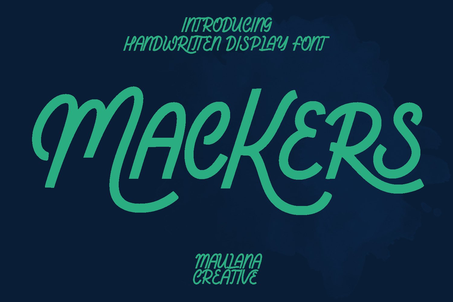 Mackers Handwritten Display Font cover image.