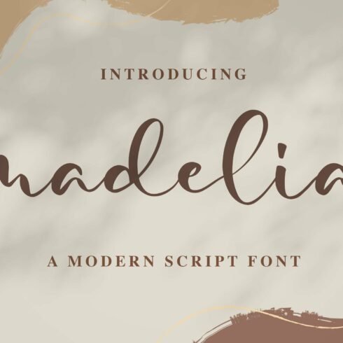 Madelia Modern Script Font cover image.