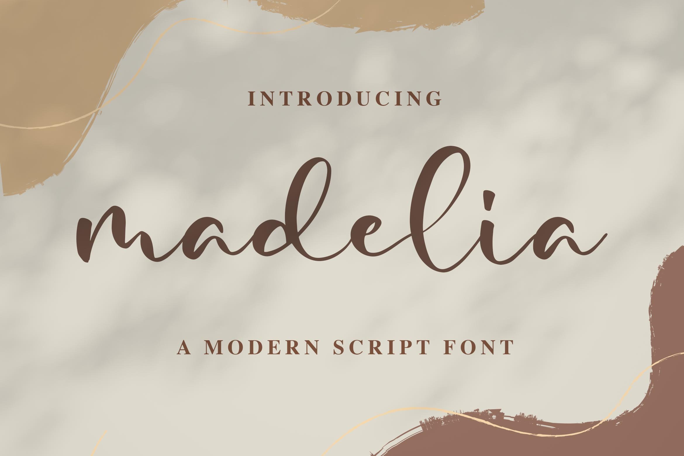 Madelia Modern Script Font cover image.