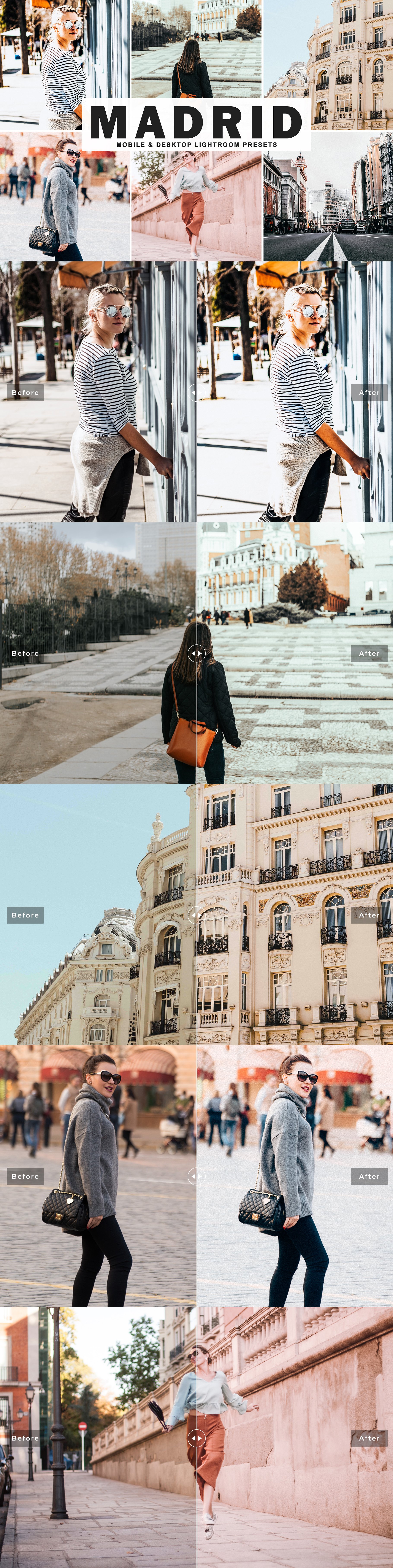 Madrid Lightroom Presets Packcover image.