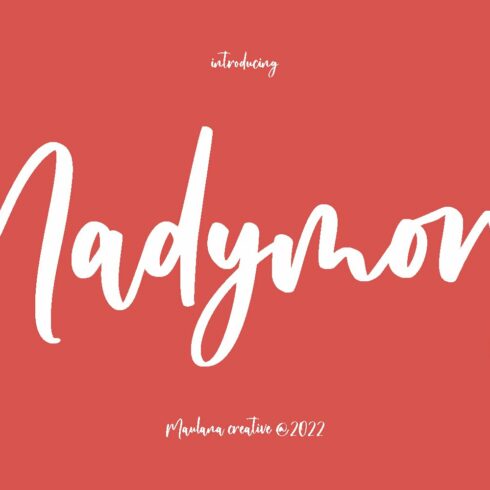 Madymory Handwritten Script Font cover image.